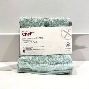 🟠5/$25 NEW Master Chef 100% Cotton Bar Mop Dishcloths
